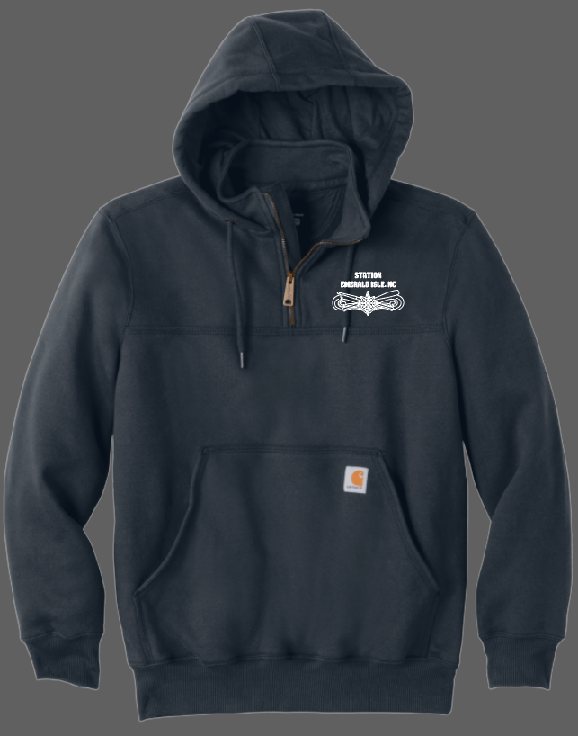 Carhartt® Rain Defender® Heavyweight Hooded 1/4 Zip Sweatshirt